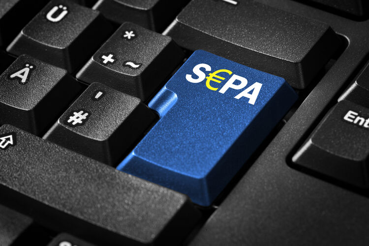 Tastatur mit SEPA-Taste